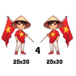 King Decal Decan ot Trend thanh niên yêu nước - decan dán xe máy, ô tô, xe bán tải, xe khách.(SL 1 đôi)