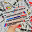King Decal Tem Logo Sticker Peformance in decal trong dán xe trắng