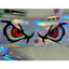King Decal (Tem Phản Quang 7 Màu) Đôi mắt trang trí dán xe tải,xe máy, nắp capo, decan dán xe xe oto, gương chiếu hậu, đ