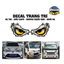 King Decal Tem dán decal mắt đại bàng trang trí Ô Tô, Xe Tải, Xe Máy ( mắt cú, mắt quỷ ) SL : 1 Đôi