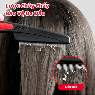 Lược Chải Chấy Lược Chải Chí Lược Chải Gàu Thép Không Gỉ Lược Bí Siêu Bền Không Đau Không Gãy LCT01