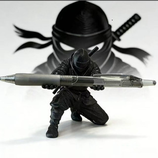 Mô Hình Ninja Giá Đỡ Bút Độc Lạ - Kệ Để Bút Trang Trí Bàn Làm Việc, Quà Tặng Văn Phòng Sáng Tạo MH01