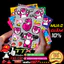 King Decal tem dán xe điện gấu dâu lotso chống nước bao bay màu hot trend dễ thương - team dán xe mọi vị trí