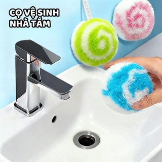 Combo 2 Cọ Vệ Sinh Nhà Tắm Không Làm Hỏng Men Gạch Bàn Chải Cọ Rửa Lavabo Bồn Tắm Tiện Lợi Sky Home - CS04