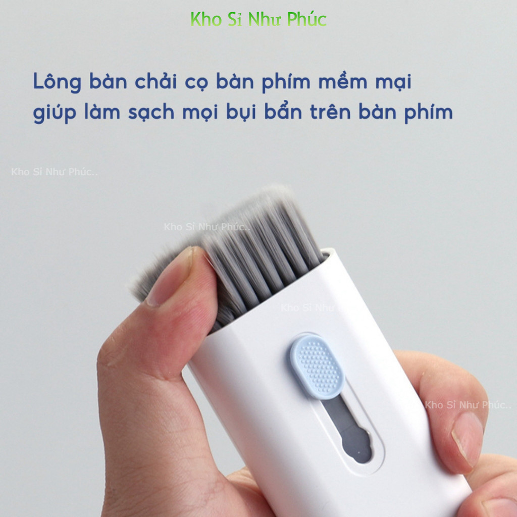 Bộ Dụng Cụ Vệ Sinh Laptop Máy tính Điện Thoại 7 in 1 Bộ Vệ Sinh Làm Sạch Bàn Phím Tai Nghe Airpod