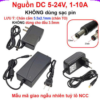 Nguồn DC 5V/9V/12V/24V Jack 5.5x2.1mm (LOẠI TO) – không dùng cho đầu 3.5mm
