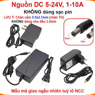 Nguồn DC 5V/9V/12V/24V Jack 5.5x2.1mm (LOẠI TO) – không dùng cho đầu 3.5mm