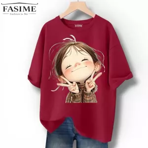 Áo Thun In Cute ✌️ Form Rộng Unisex – In Hình Bé Cưng Siêu Xinh, Mặc Là “Auto Dễ Thương”, Trend Hot Gen Z