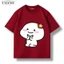 Áo Thun BOXY Nam Nữ Form Rộng In Bánh Bao Xoè Hoa Cotton Dày, Mềm, Co Giãn 2C, định lượng 250g FASIME STORE