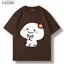 Áo Thun BOXY Nam Nữ Form Rộng In Bánh Bao Xoè Hoa Cotton Dày, Mềm, Co Giãn 2C, định lượng 250g FASIME STORE
