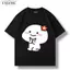 Áo Thun BOXY Nam Nữ Form Rộng In Bánh Bao Xoè Hoa Cotton Dày, Mềm, Co Giãn 2C, định lượng 250g FASIME STORE