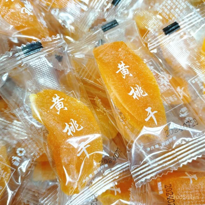 Đào vàng sấy khô Airan, đồ ăn vặt trái cây ăn liền, đóng gói riêng lẻ, mứt trái cây, đồ ăn vặt giải trí, đồ ăn vặt.