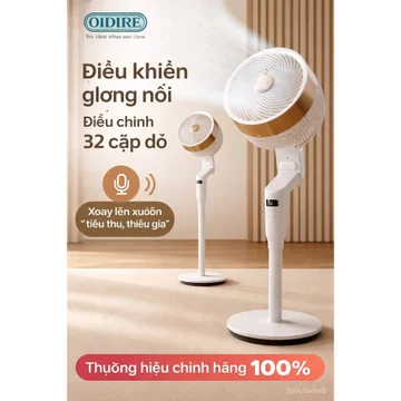 OIDIRE Quạt lưu thông không khí, quạt điện gia dụng, quạt sàn điều khiển bằng giọng nói hoàn toàn thông minh, quạt điện