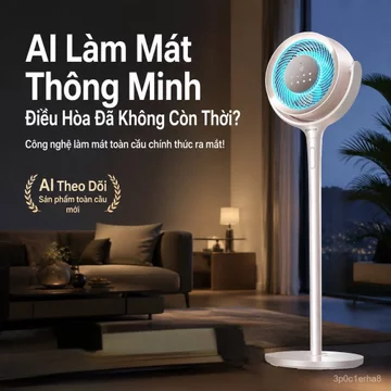 Quạt lưu thông không khí2026Mẫu Mới AI Quạt bàn lọc không khí thông minh, quạt điện gia dụng yên tĩnh, quạt đứng