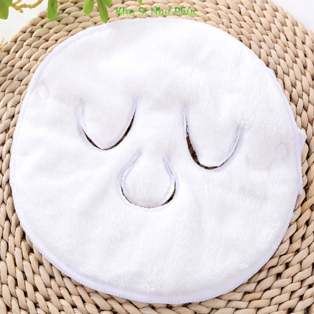Khăn mặt nạ chườm nóng,  xông hơi thoáng lỗ chân lông, thư giãn mặt , làm đẹp , trẻ hoá