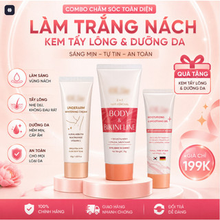 **Deal Mở Bán** Kem Dưỡng Sáng Da Vùng Nách + Tặng Combo Tẩy Lông & Dưỡng Da