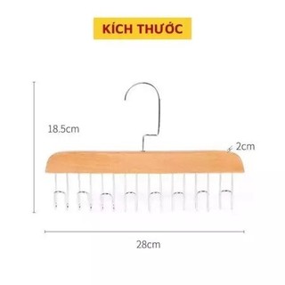 [ Xả Kho ] Móc Gỗ Treo Đồ Lót, Khăn , Thắt Lưng, Cà Vạt, Áo 2 Dây Đa Năng Tiện Dụng
