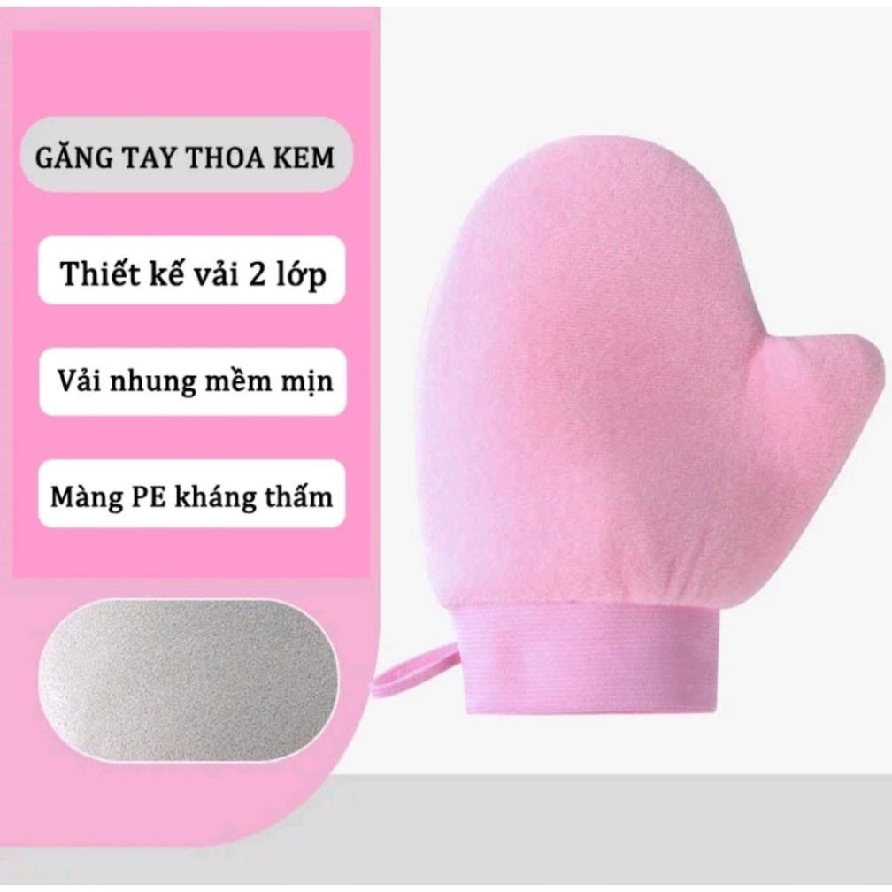 Bao tay thoa kem body hỗ trợ thoa đều kem, không bếch dính, có thể tái sử dụng hàng đẹp chất lượng