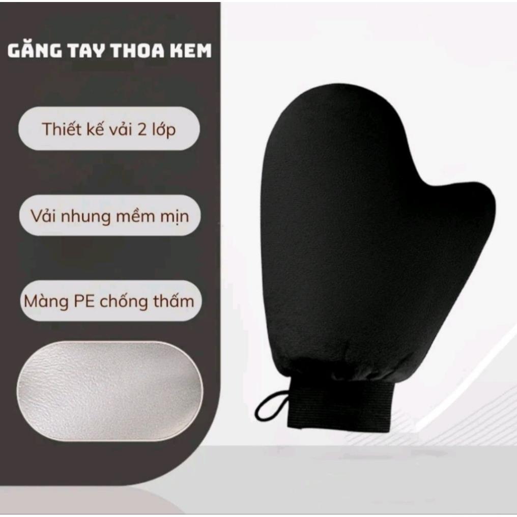 Bao tay thoa kem body hỗ trợ thoa đều kem, không bếch dính, có thể tái sử dụng hàng đẹp chất lượng