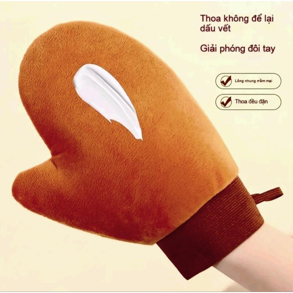 Bao tay thoa kem body hỗ trợ thoa đều kem, không bếch dính, có thể tái sử dụng hàng đẹp chất lượng
