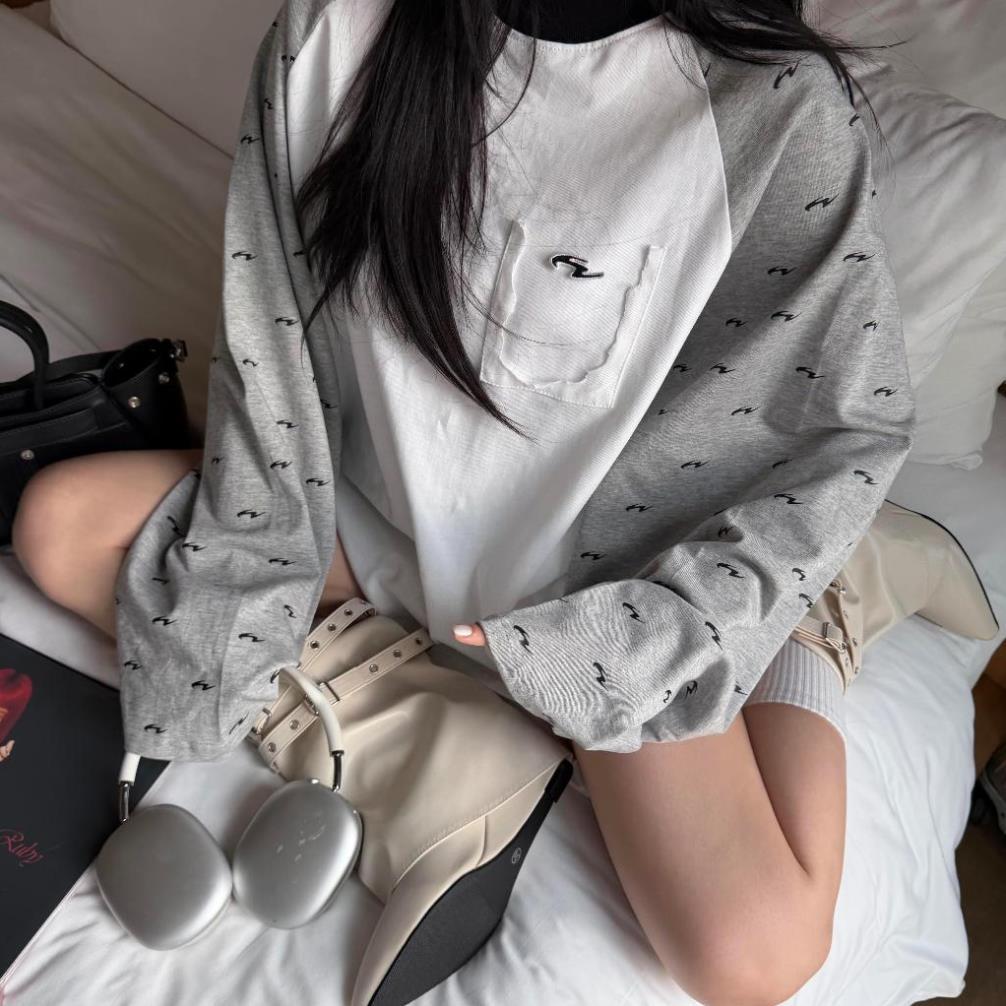 MONO WHISPER LONGSLEEVE - Áo tay dài form rộng 280GSM Whose Studio nam nữ Mintt.house