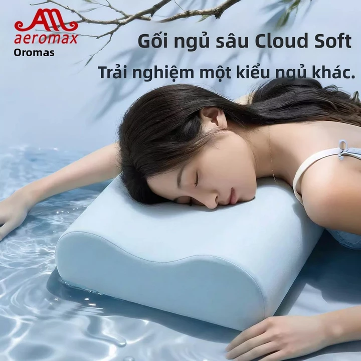 Gối kê cổ bằng mút nhớt mềm mại như mây dành cho người ngủ nghiêng, gối bảo vệ cổ khi ngủ, gối hỗ trợ cổ bằng mút nhớt đ