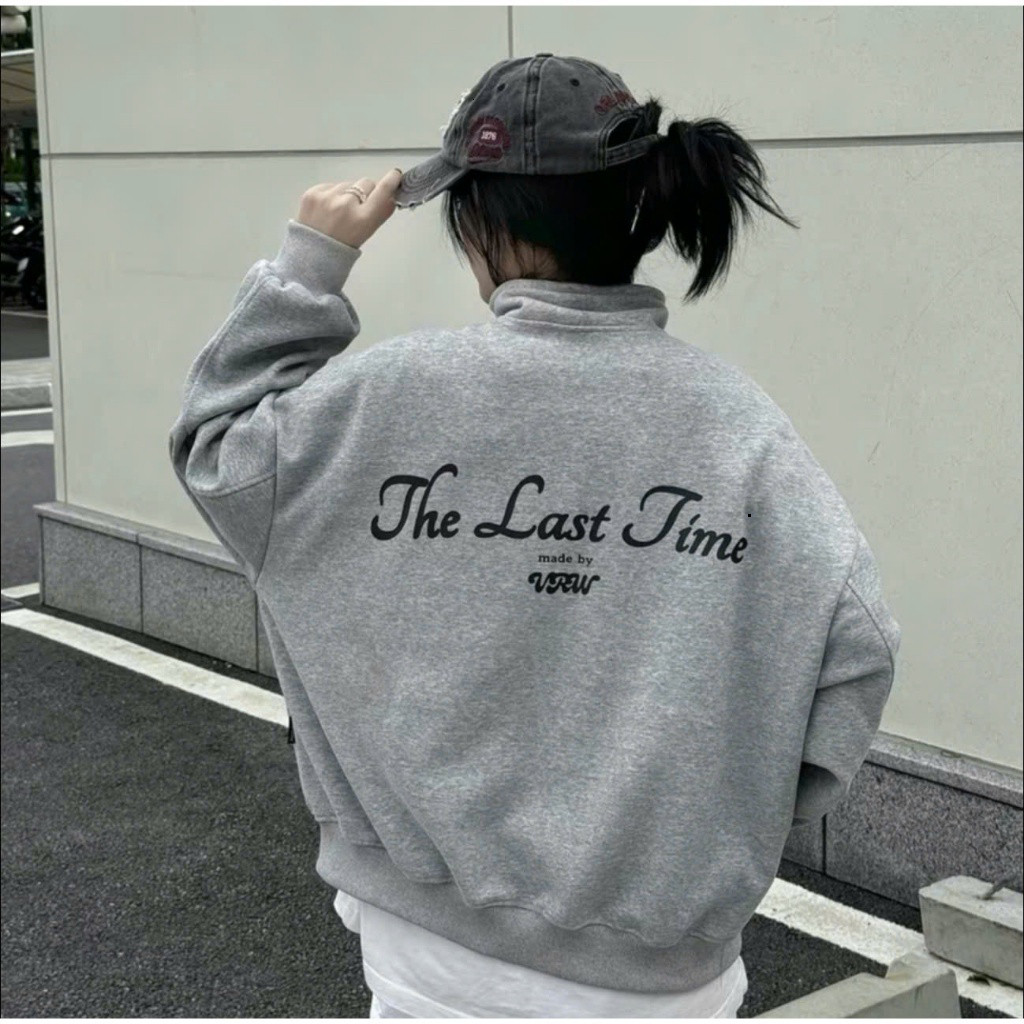 Áo Khoác Nỉ Nam Nữ The-Last-Timee, Áo Khoác Zip Form Boxy Viralwear Unisex, Nỉ Cao Cấp Thiết KếHot Trend 2025 2026.....