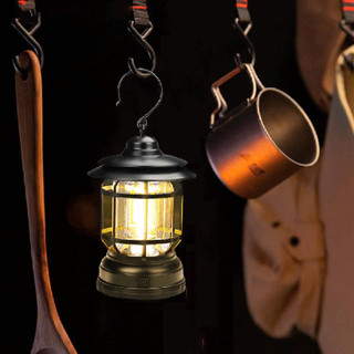Đèn Bão Tích Điện, Đèn Cắm Trại Dã Ngoại, Đèn Măng Xông, Đèn Decor Vintage Tặng Kèm Cáp Sạc