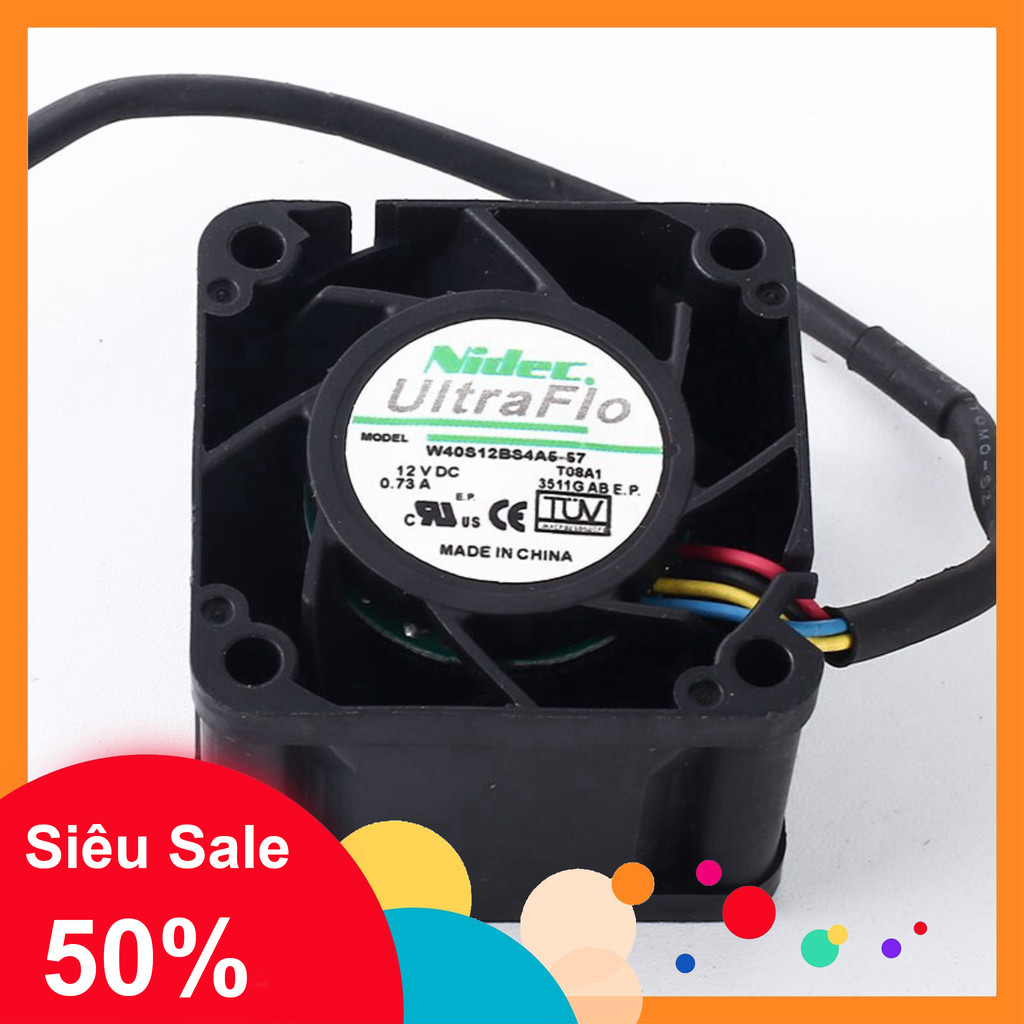 [Quạt tản nhiệt] Combo 2 quạt NIDEC không chổi than A 4 dây, hàng tháo máy, vỏ có cấn mẻ
