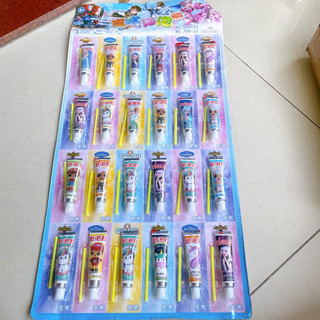 Keo thổi bóng vỉ 24 lọ đồ chơi cho bé