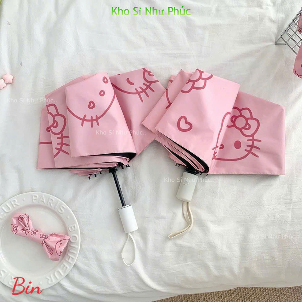 ☂️🎀 Ô DÙ HELLO KITTY – CHE NẮNG CHE MƯA SIÊU CUTE 🎀☂️