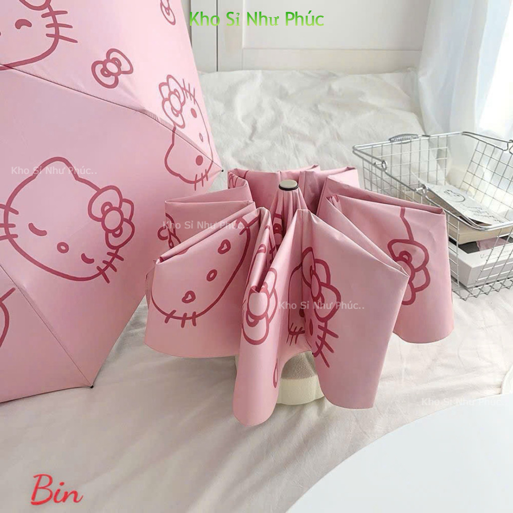 ☂️🎀 Ô DÙ HELLO KITTY – CHE NẮNG CHE MƯA SIÊU CUTE 🎀☂️