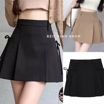 Thời Trang Bigsize Chân Váy Có Lót Trong Đính Nơ Vải Cotton Lạnh Cao Cấp 50 - 100Kg Chân Váy Bigsize - A.1230 Rẻ