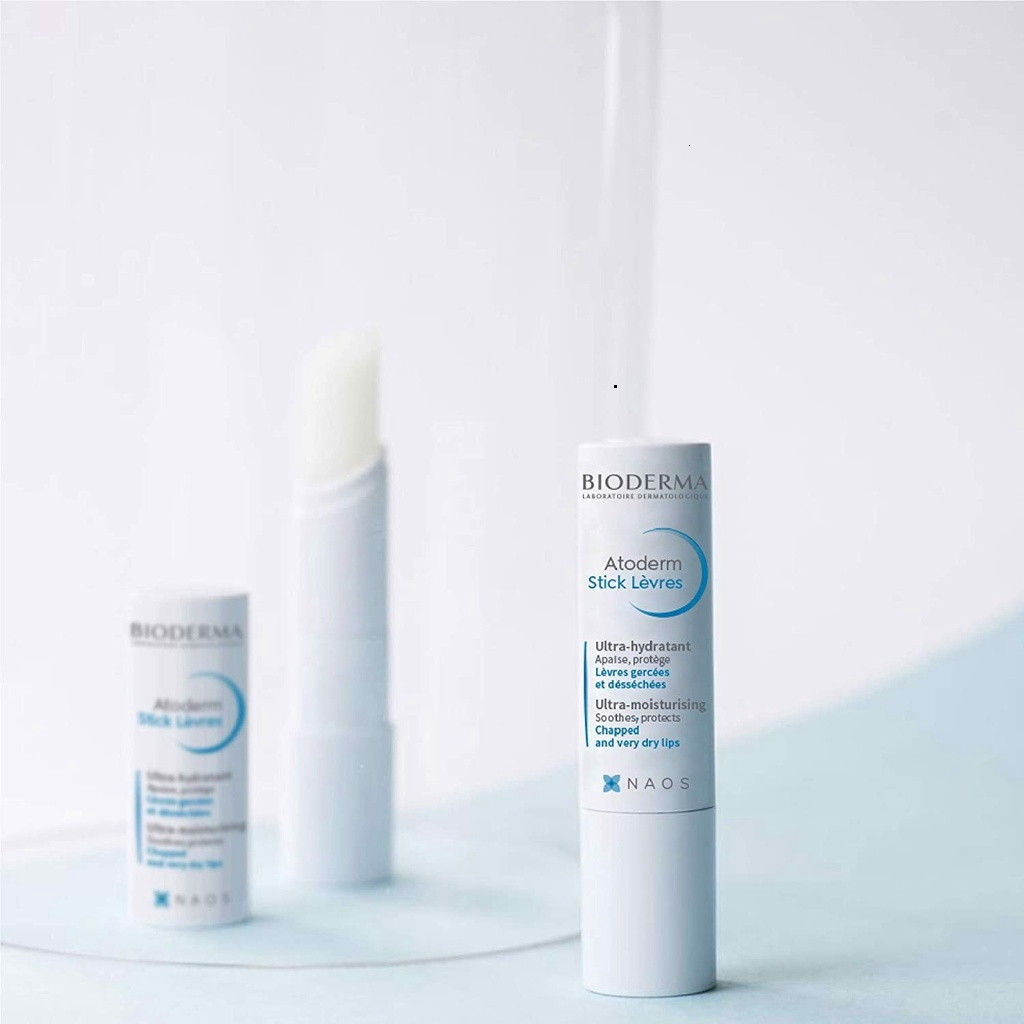 Son dưỡng môi Bioderma Atoderm Levres Stick dưỡng mềm môi khô nẻ dung tích 4gram
