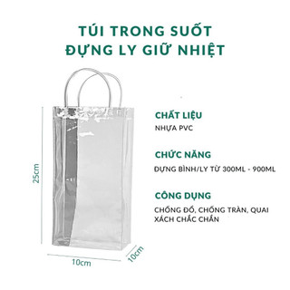 Túi Trong Suốt Đựng Ly Bình Giữ Nhiệt NestV ảnh 2
