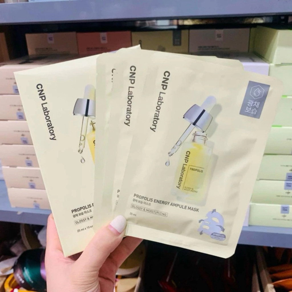 Hộp 10 Mặt Nạ Giấy Keo Ong CNP Laboratory Dưỡng Ẩm, Phục Hồi, Căng Bóng Da, Sheeva Beauty