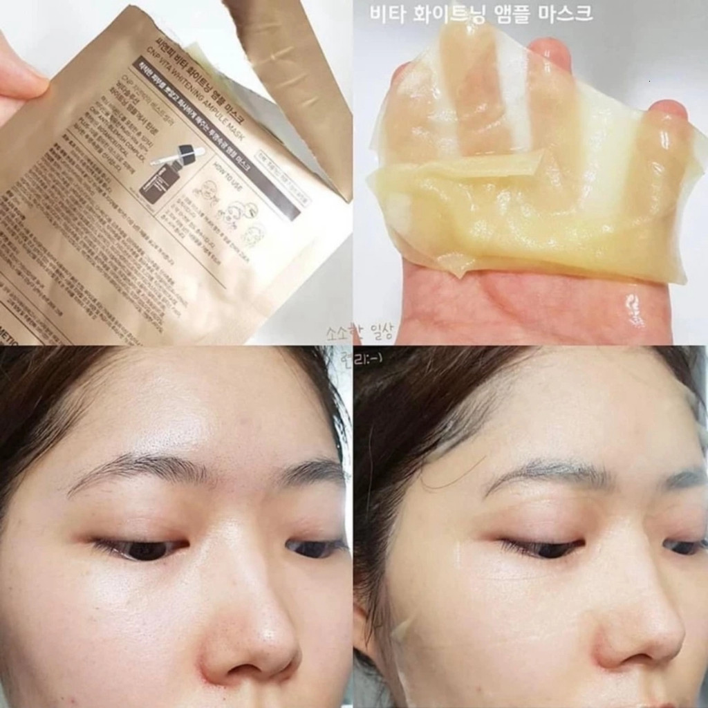 Hộp 10 Mặt Nạ Giấy Keo Ong CNP Laboratory Dưỡng Ẩm, Phục Hồi, Căng Bóng Da, Sheeva Beauty