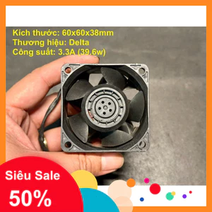 Quạt Cài Lắp Máy Tính DC 12V 4pin 60x60x38mm Brushless Thân Nhôm Tản Huyết Nhiệt