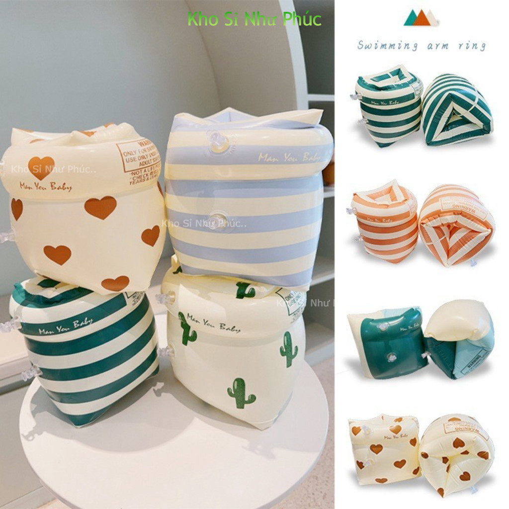 Phao tay tập bơi mẫu mới, phụ kiện bơi lội cho trẻ em và người lớn an toàn khi sử dụng T285