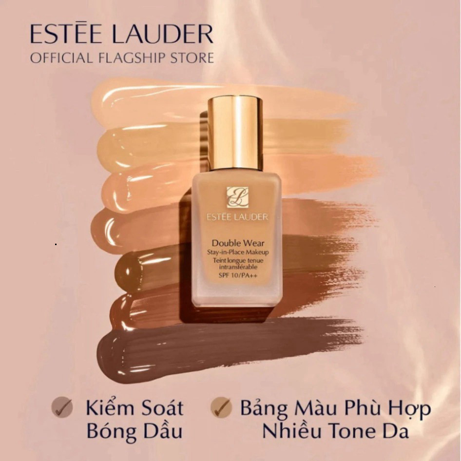 Kem Nền Estee Lauder Double Wear Stay-in-Place Makeup, PA++ Lớp Nền Hoàn Hảo cho bề mặt da căng mịn đẹp rạng rỡ