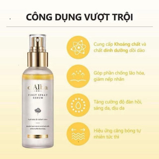 [ CHUẨN AUTH ] Serum d'Alba dạng xịt khoáng căng bóng da First Spray Serum  (mới)