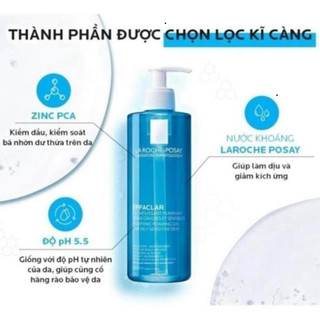 [ CHUẨN AUTH ] Sữa Rửa Mặt Tạo Bọt La Roche Posay Effaclar Foarming Gel cho da dầu nhạy cảm Watsons Official
