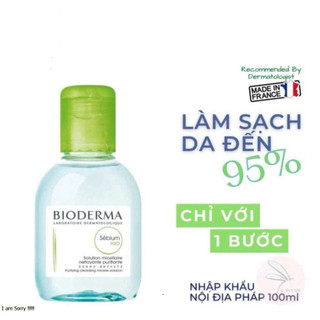 [ TEM PHỤ CTY ] Nước Tẩy trang Bioderma Sensibio + Sebium H2O Sạch Sâu, Dịu Nhẹ Cho Da Nhạy Cảm, Da Dầu 100ml 500ml