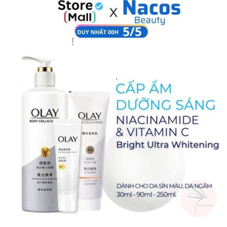 [ TEM PHỤ CTY ] Dưỡng Thể OLAY Body B3 Vitamin C Optic Glow Radiance Cấp Ẩm Sáng Da Bật Tone Nacos Shop
