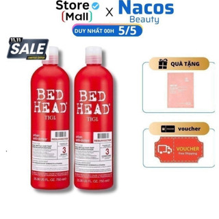 [ TEM PHỤ CTY ] Dầu Gội Xả Tigi Đỏ Bed Head Phục Hồi Cấp Độ 3 - 750ml Cặp Dầu Gội Đầu Xả Phục Hồi Tóc Hư Tổn Sola Shop