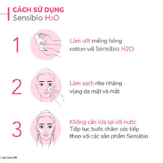 [ TEM PHỤ CTY ] Bioderma Sensibio H2O 500ml - Nước Tẩy Trang Cho Da Nhạy Cảm Dịu Nhẹ