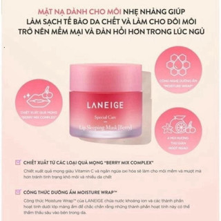[ TEM PHỤ CTY ] Mặt nạ ngủ môi Laneige Lip Sleeping Mask 3g /20g Hasaki