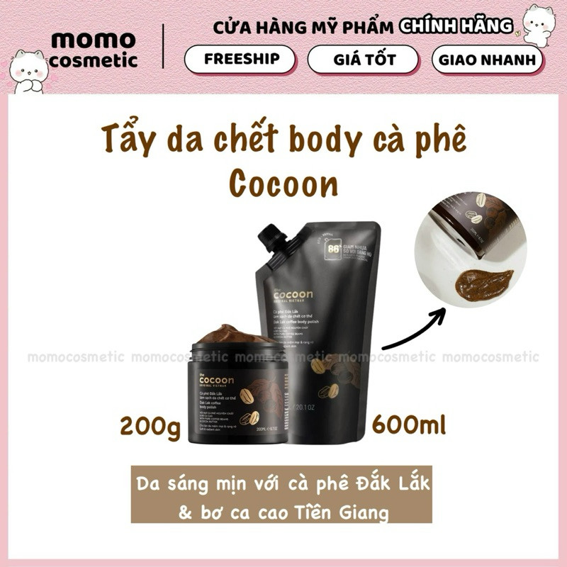Tẩy da chết body cà phê Cocoon