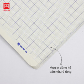 Vở ô ly Hồng Hà Ếch Cốm 80 trang 100gsm, tập học sinh - 0600
