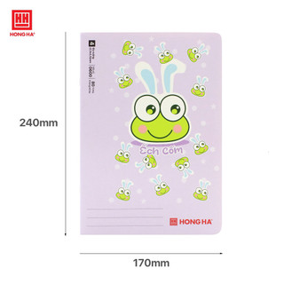 Vở ô ly Hồng Hà Ếch Cốm 80 trang 100gsm, tập học sinh - 0600